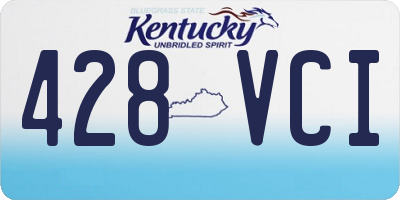 KY license plate 428VCI