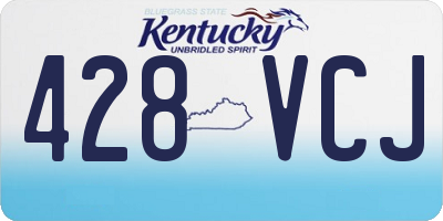 KY license plate 428VCJ