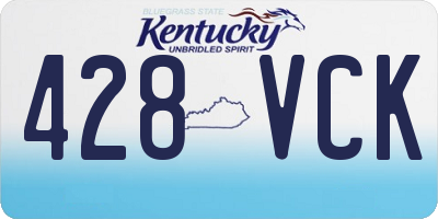 KY license plate 428VCK