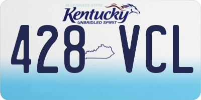 KY license plate 428VCL