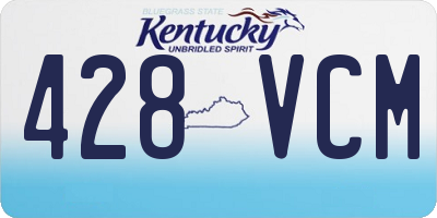 KY license plate 428VCM