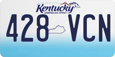 KY license plate 428VCN