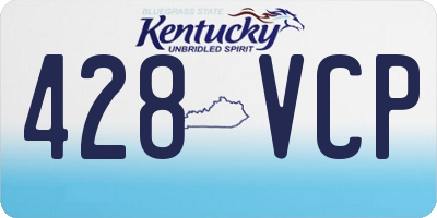 KY license plate 428VCP