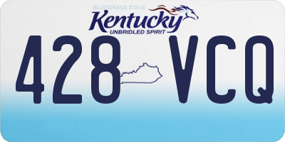 KY license plate 428VCQ