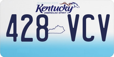 KY license plate 428VCV