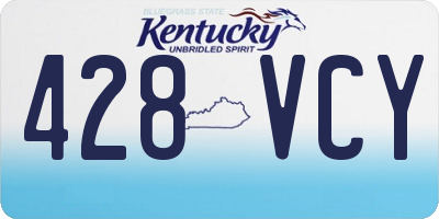 KY license plate 428VCY