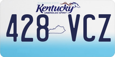 KY license plate 428VCZ