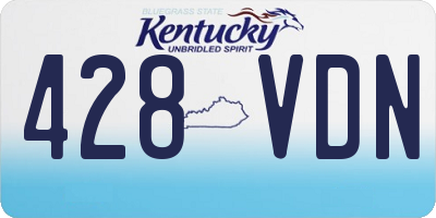 KY license plate 428VDN