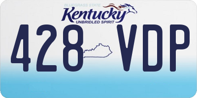 KY license plate 428VDP