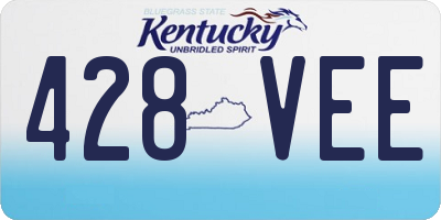 KY license plate 428VEE