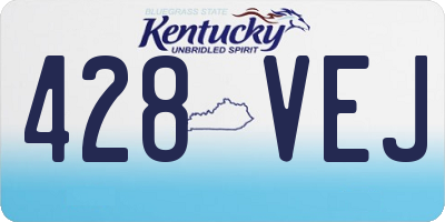 KY license plate 428VEJ