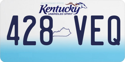 KY license plate 428VEQ