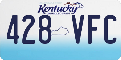 KY license plate 428VFC