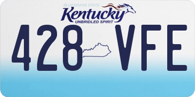 KY license plate 428VFE
