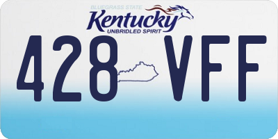 KY license plate 428VFF
