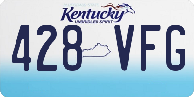 KY license plate 428VFG