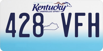 KY license plate 428VFH