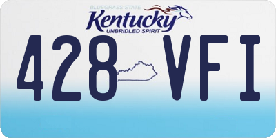 KY license plate 428VFI