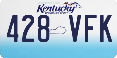 KY license plate 428VFK