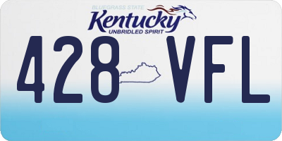 KY license plate 428VFL