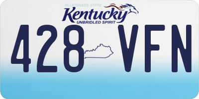 KY license plate 428VFN