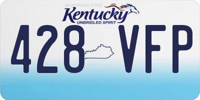 KY license plate 428VFP