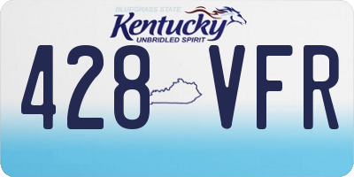 KY license plate 428VFR