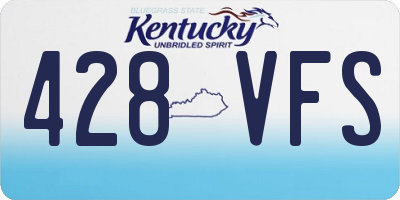 KY license plate 428VFS