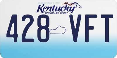 KY license plate 428VFT