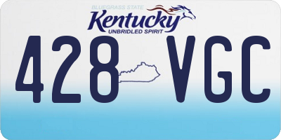 KY license plate 428VGC
