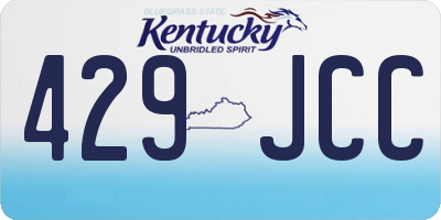 KY license plate 429JCC