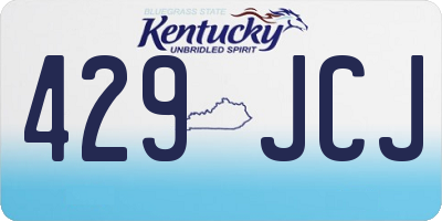 KY license plate 429JCJ