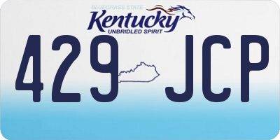 KY license plate 429JCP