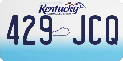 KY license plate 429JCQ