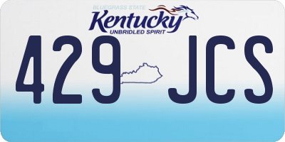 KY license plate 429JCS