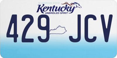 KY license plate 429JCV