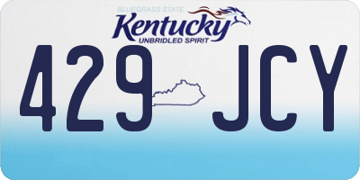 KY license plate 429JCY