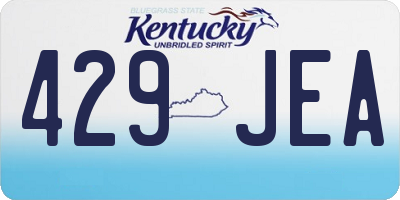 KY license plate 429JEA