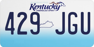 KY license plate 429JGU