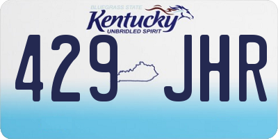 KY license plate 429JHR