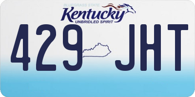 KY license plate 429JHT