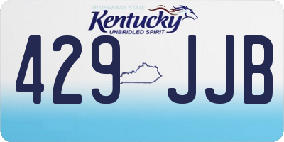 KY license plate 429JJB
