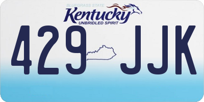 KY license plate 429JJK