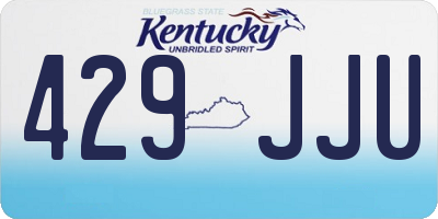 KY license plate 429JJU