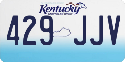 KY license plate 429JJV