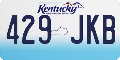 KY license plate 429JKB