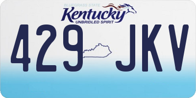 KY license plate 429JKV