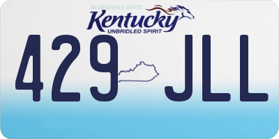 KY license plate 429JLL