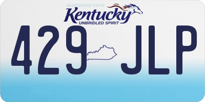 KY license plate 429JLP