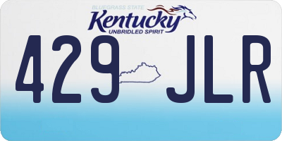 KY license plate 429JLR